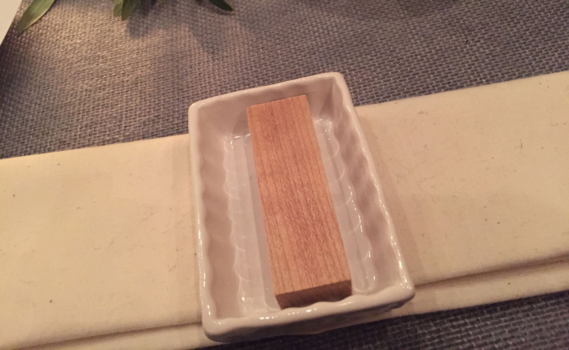 Third course at Four Senses dinner